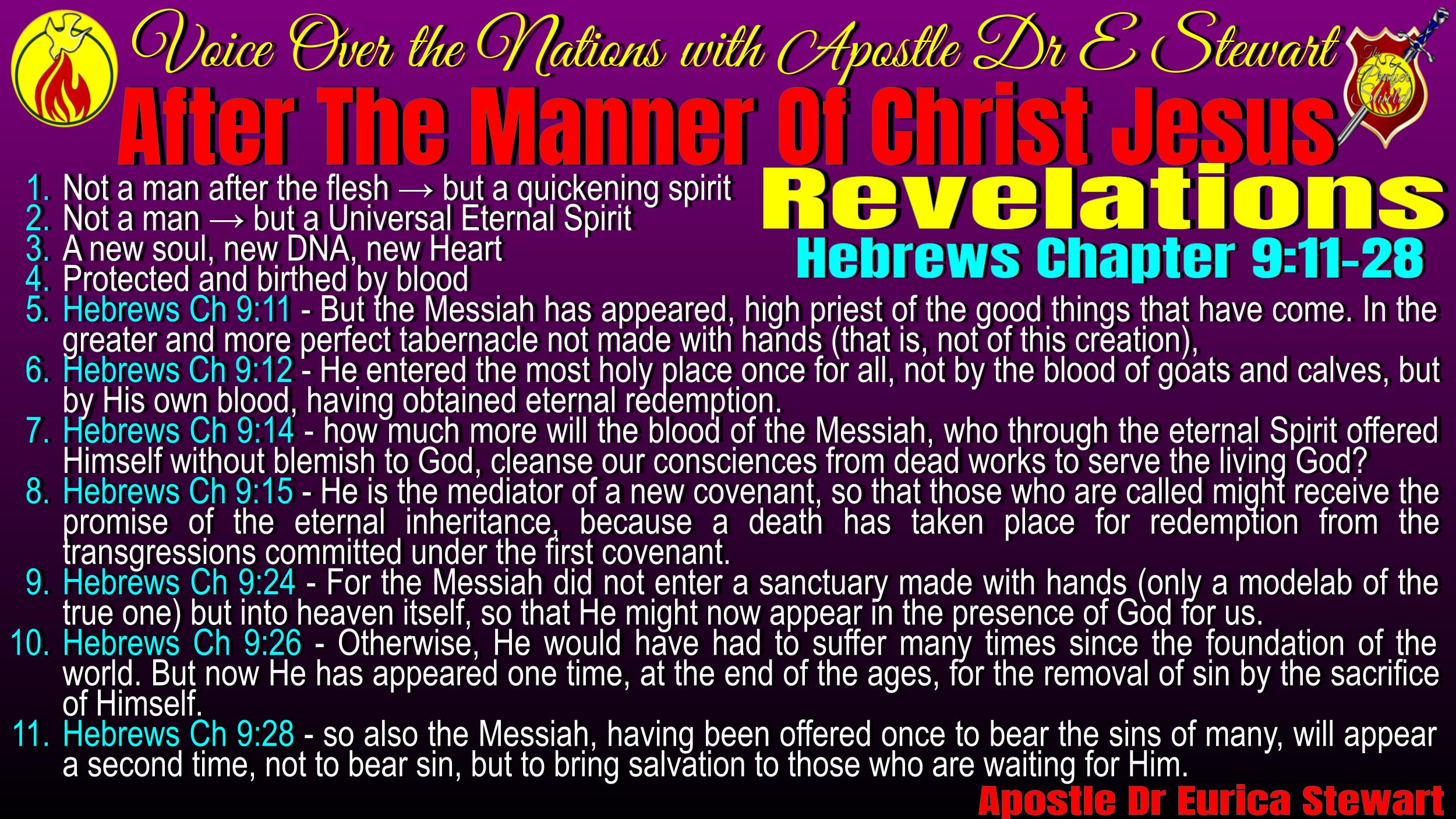 After the Manner of Christ Jesus Prayer