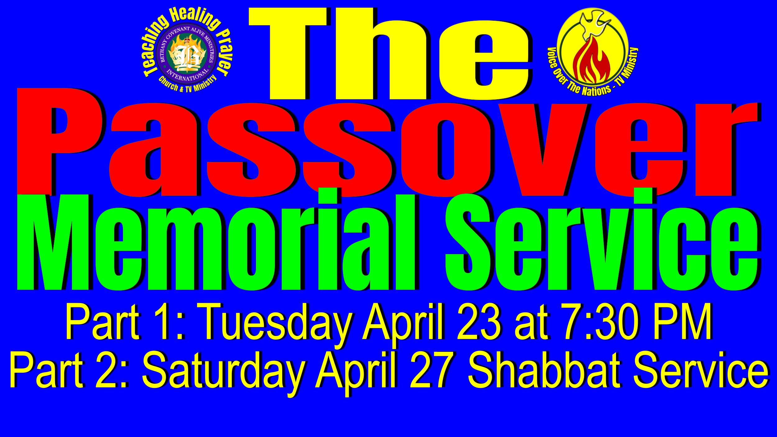 Passover Memorial Service