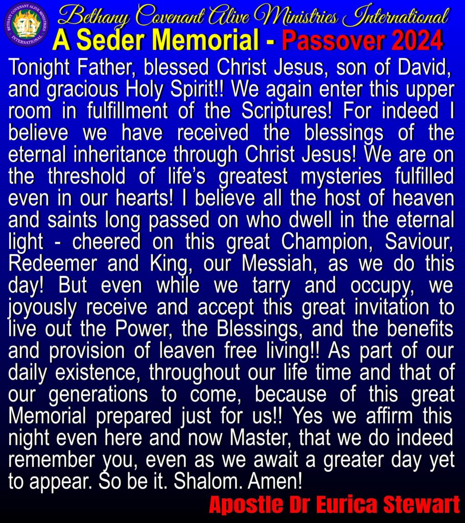 Seder Covering Prayer