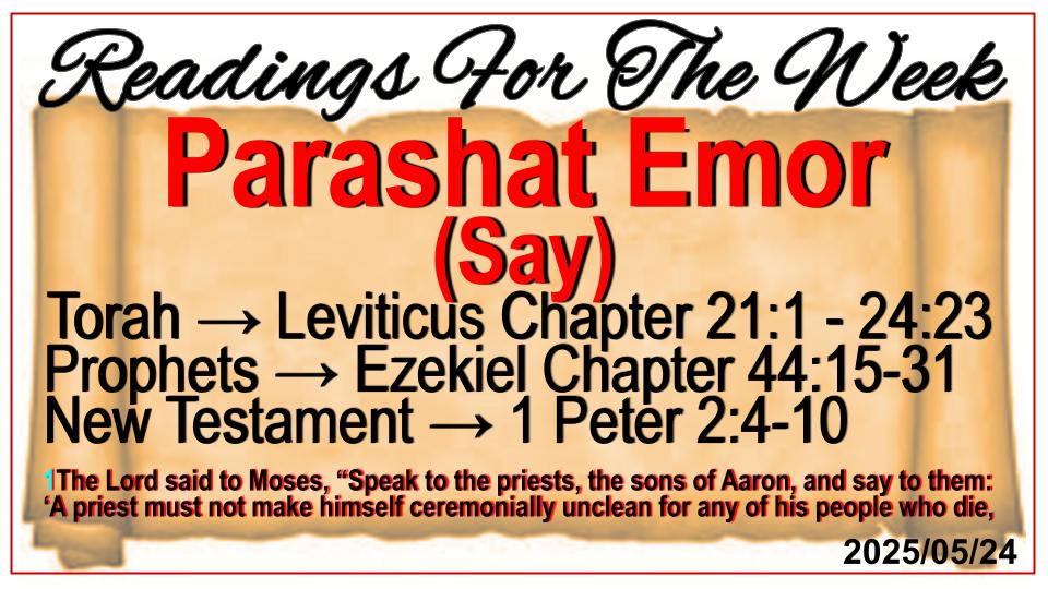 Readings for the Week - Bethany Covenant Alive Ministries Intl Readings for the Week