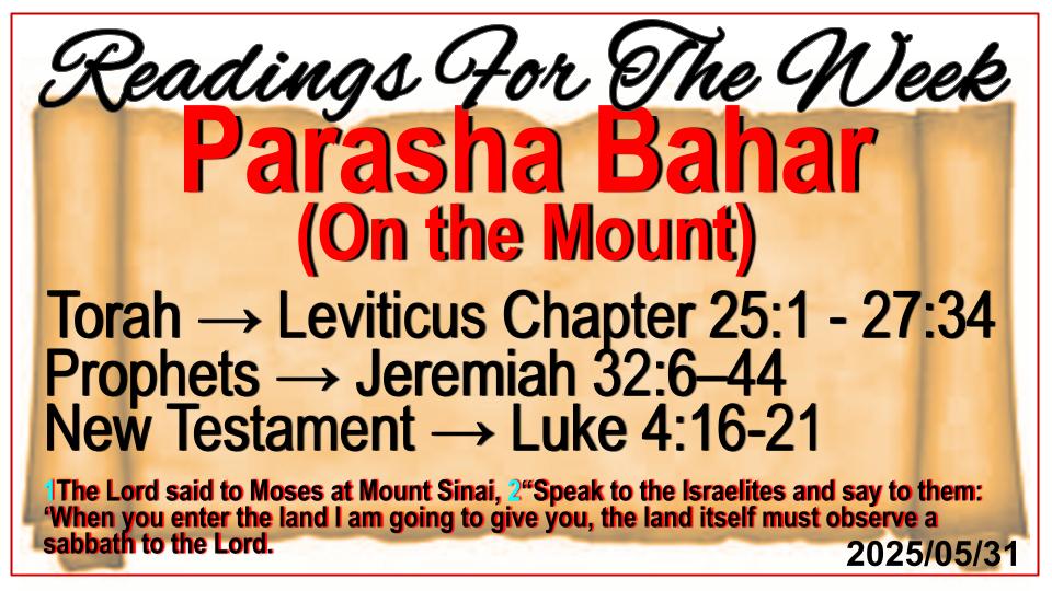 Readings for the Week - Bethany Covenant Alive Ministries Intl Readings for the Week