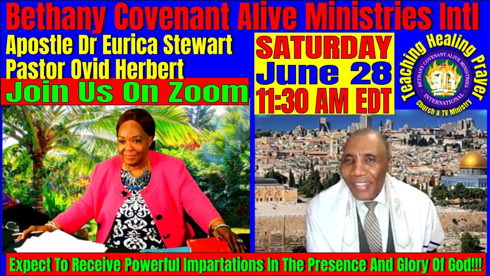 Shabbat Service on June 28 - Bethany Covenant Alive Ministries Intl Shabbat Service on June 28
