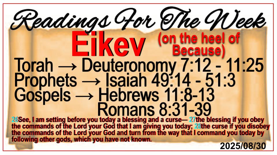 Readings for the Week - Bethany Covenant Alive Ministries Intl Readings for the Week