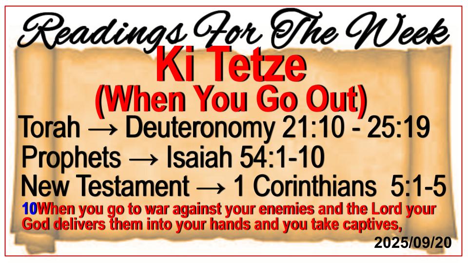 Readings for the Week - Bethany Covenant Alive Ministries Intl Readings for the Week