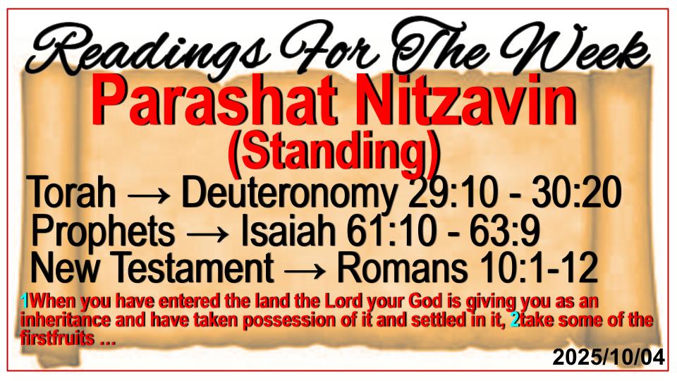Readings for the Week - Bethany Covenant Alive Ministries Intl Readings for the Week