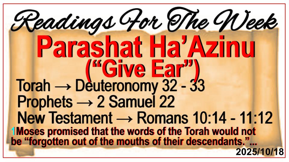 Readings for the Week - Bethany Covenant Alive Ministries Intl Readings for the Week