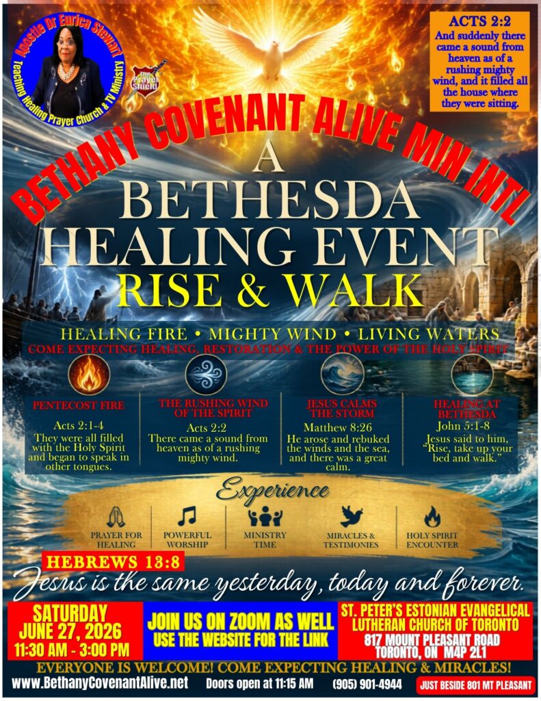 Bethesda Healing Event - June 27th