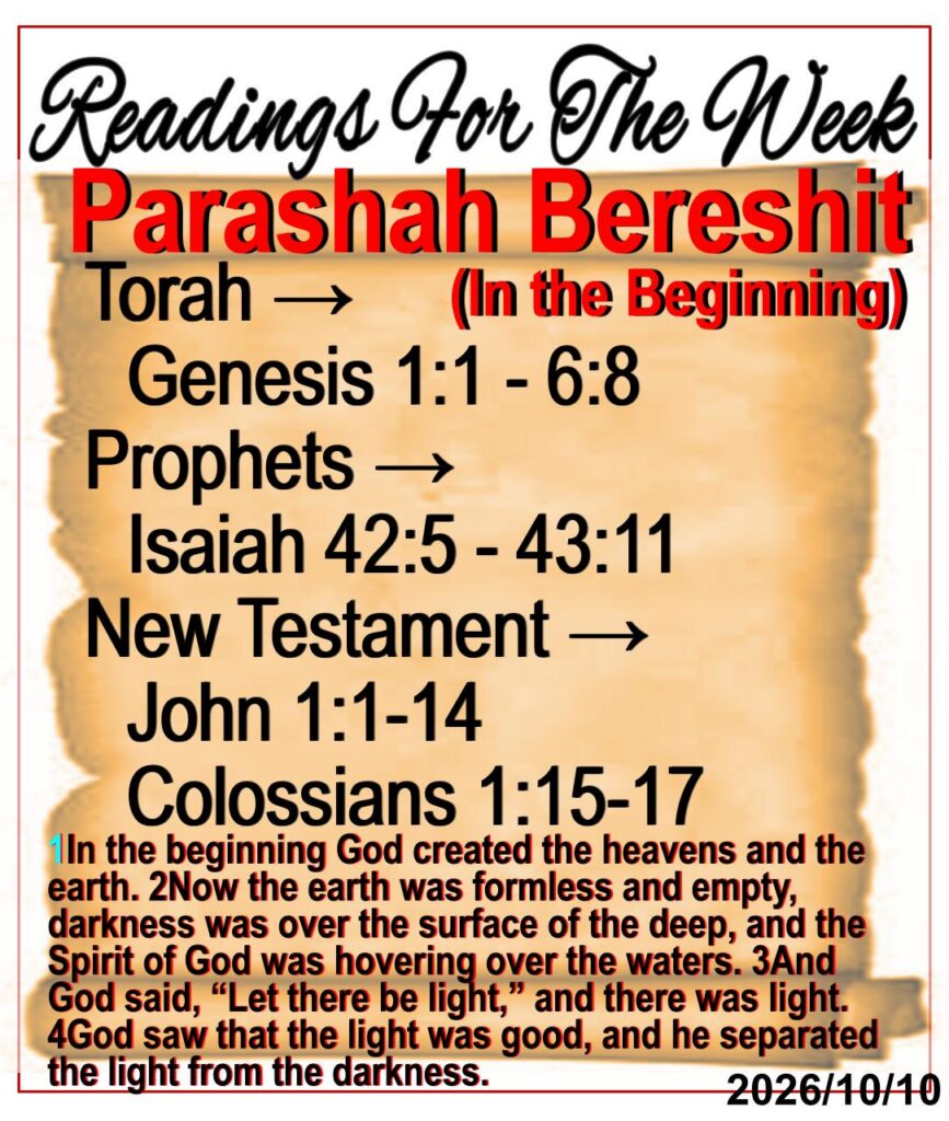 Readings For The Week