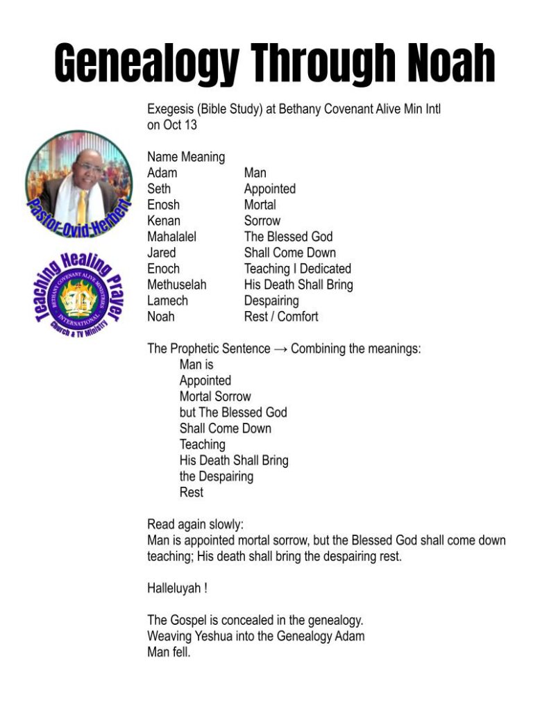 Genealogy Through Noah - POvid